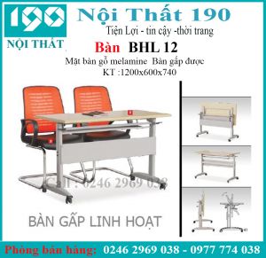 Bàn chân sắt gấp mặt bàn BHL12